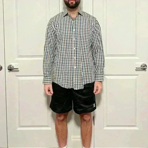 Men's Regular-Fit Brushed Plaid Shirt - Picture 1 of 2